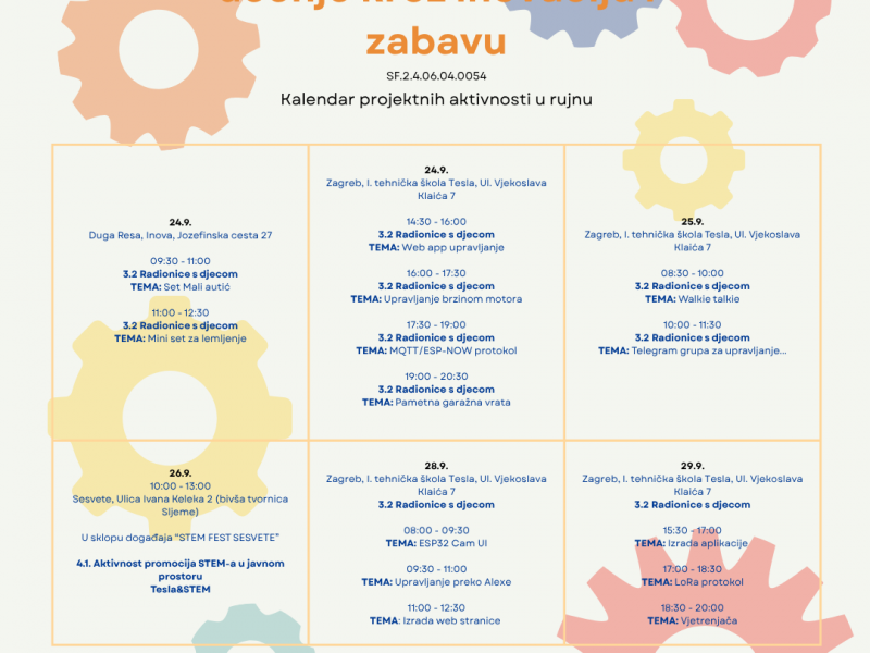 Kalendar za rujan drugi dio (1)