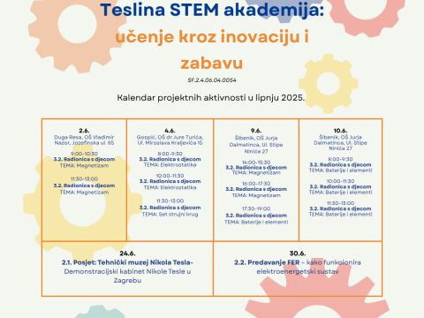 Nikola Tesla Network - Kalendar za lipanj 2025.