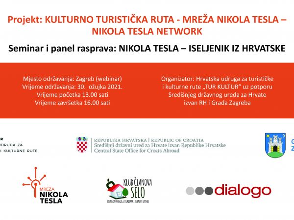 Seminar and panel “NIKOLA TESLA - EMIGRANT FROM CROATIA”