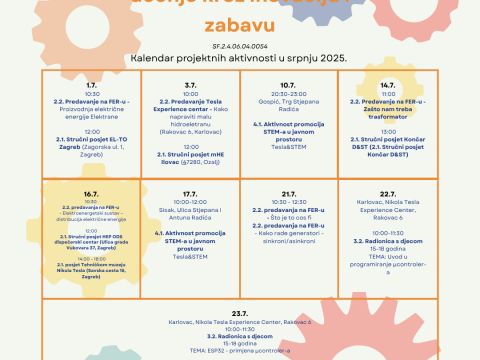 Nikola Tesla Network - Ažurirani kalendar za srpanj 2025.