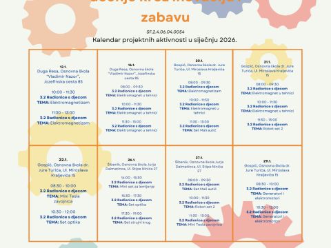 Nikola Tesla Network - Novi kalendar za mjesec siječanj je tu