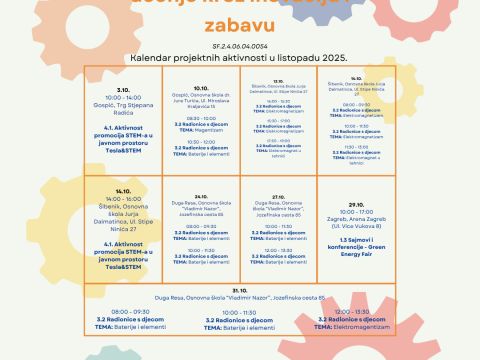 Nikola Tesla Network - Novi ažurirani kalendar za mjesec listopad 2025.