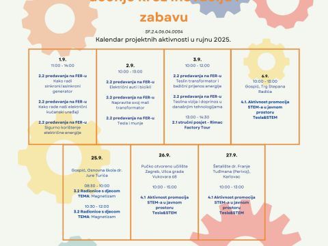 Nikola Tesla Network - Novi ažurirani kalendar za rujan