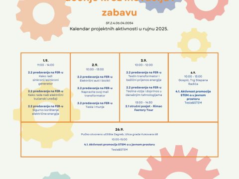 Nikola Tesla Network - Ažurirani kalendar za rujan 2025.
