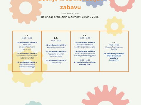 Nikola Tesla Network - Stigao je novi kalnedar projektnih aktivnosti za mjesec rujan 2025!