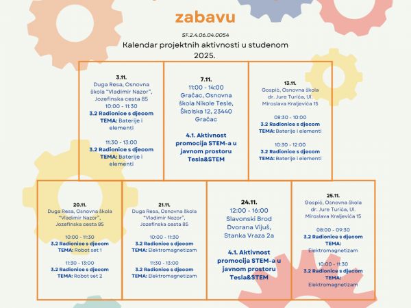 Stigao je novi ažurirani kalendar za mjesec studeni 2025!