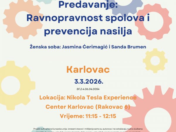 Teslina STEM akademija u suradnji sa Ženskom sobom: ravnopravnost spolova i prevencija nasilja Teslina STEM akademija u suradnji sa Ženskom sobom: ravnopravnost spolova i prevencija nasilja