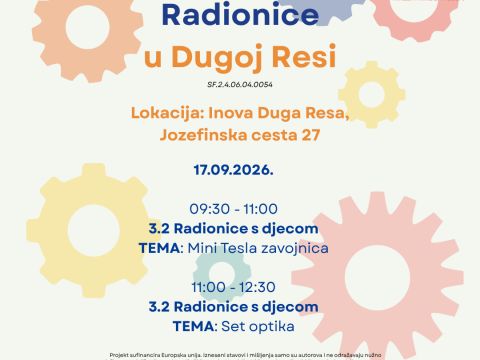 Nikola Tesla Network - Od Tesline zavojnice do svijeta optike - nove STEM radionice u Dugoj Resi!
