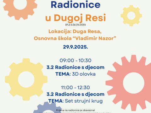 Nikola Tesla Network - Radionice u Dugoj Resi u Osnovnoj školi “Vladimira Nazora”!