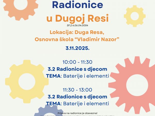STEM radionice donose iskru znatiželje u Dugu Resu!