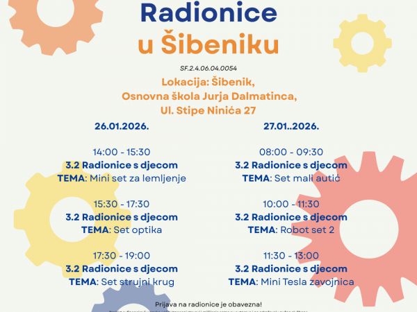 PRIOPĆENJE – STEM radionice ponovno u Šibeniku! – Od optike i struje do Tesline zavojnice!
