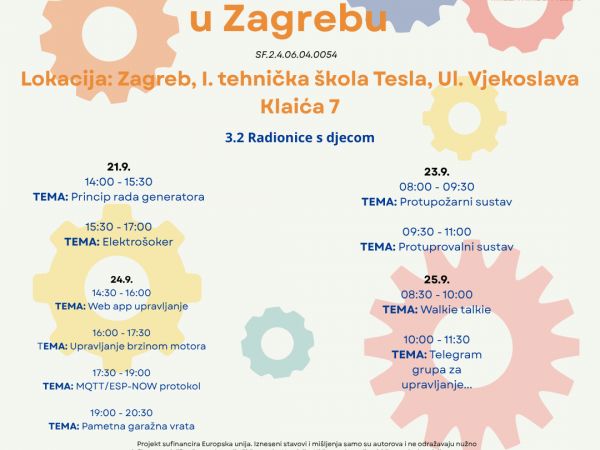 STEM radionice u Zagrebu: od generatora do upravljanja uređajima