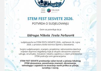 Nikola Tesla Network - Bringing Nikola Tesla Closer to All Generations at Sesvete STEMfest