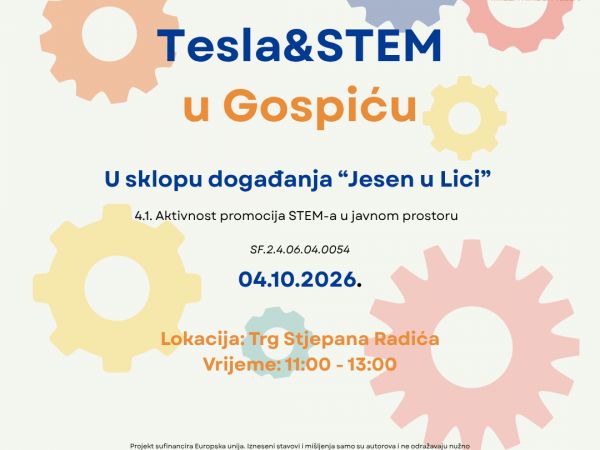 Tesla & STEM stiže u Gospić: znanost i inovacije na Trgu Stjepana Radića