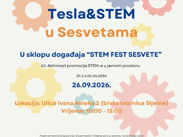 „Tesla & STEM” stiže u Sesvete: Teslina zavojnica, roboti i 3D printovi na jednom mjestu